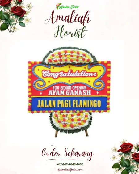 Sewa Papan Bunga Moti Kota